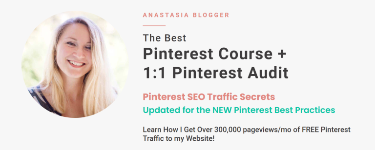 Anastasia Blogger – Pinterest SEO Traffic Secrets Course