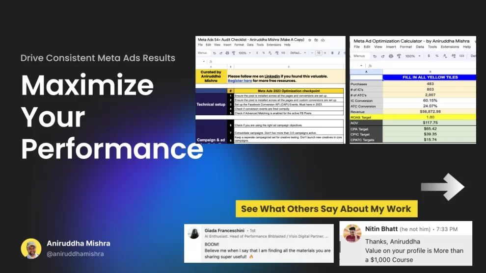 Aniruddha Mishra – The Ultimate Meta Ads Toolkit 2024