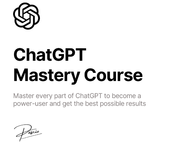 ChatGPT Mastery Course