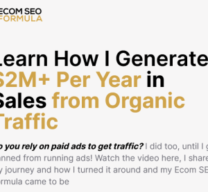 John Murphy – Ecom SEO Formula