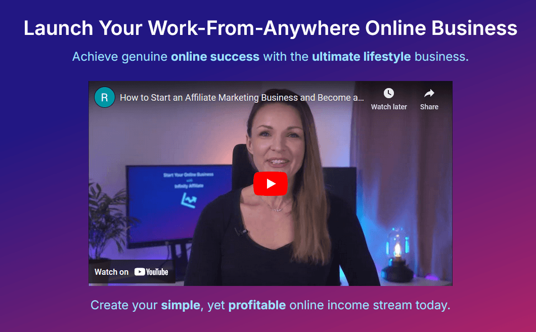 Infinity Affiliate Course