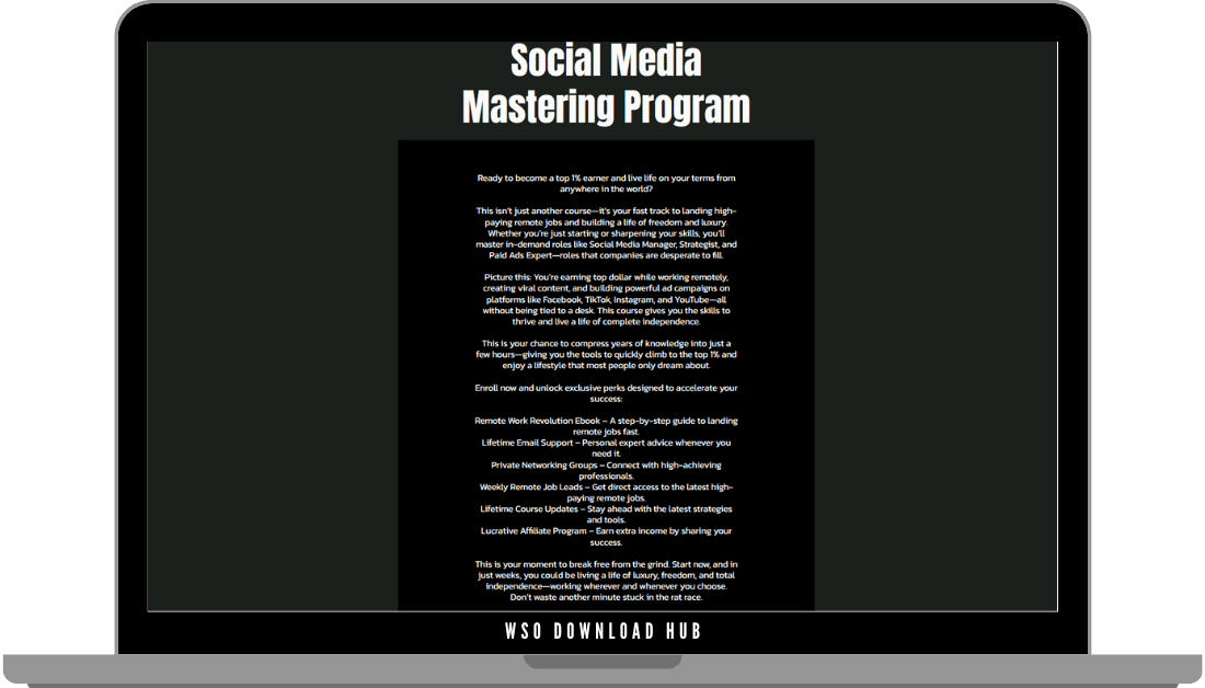 Nomadic Kingdom – Social Media Mastering Program