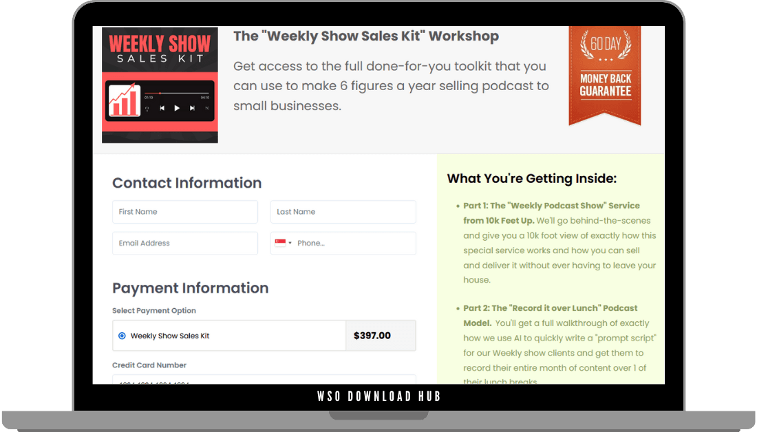 Ben Adkins – The Weekly Show Sales Kit