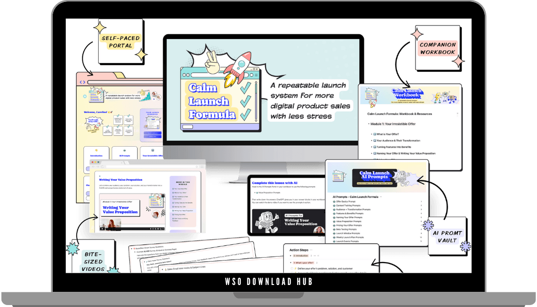 Caroline and Jason Zook – Calm Launch Formula