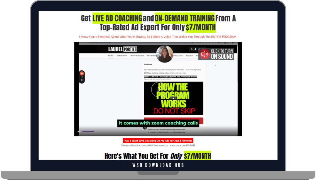 Laurel Portie – Expert Ad Coaching For 7 Dollar Ads