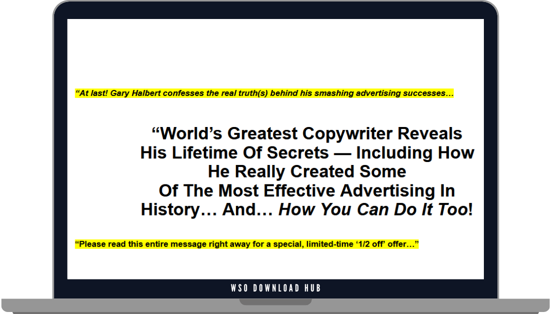 Gary Halbert – Last Seminar