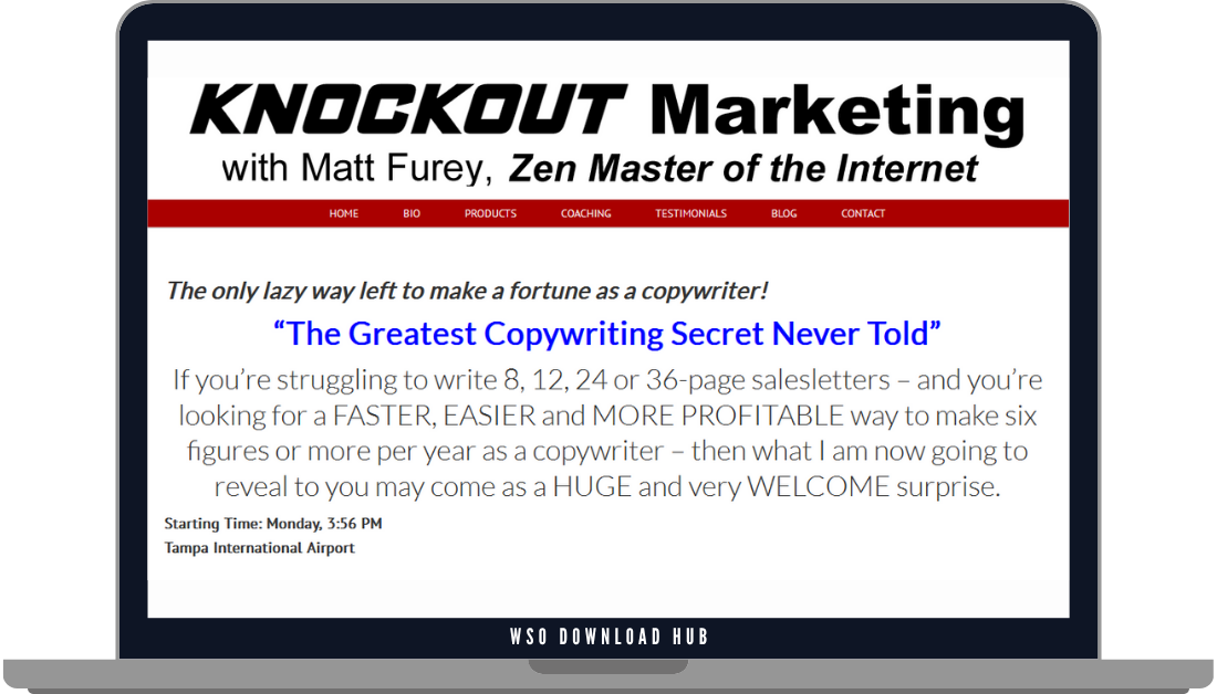 Matt Furey – The Original Matt Furey Email Copywriting Seminar Download