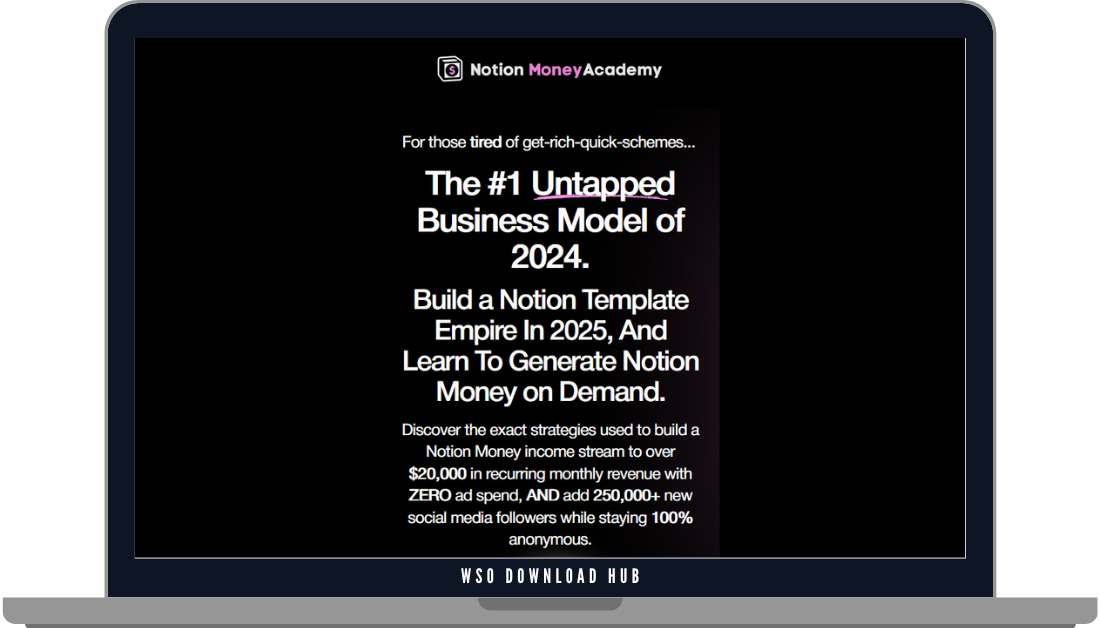 Creator Pascal – Notion Money Academy Download