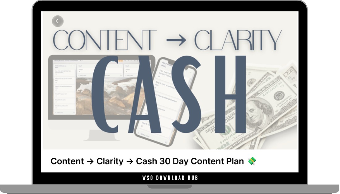 Morgan Alexis – Content Clarity Cash 30 Day Content Plan Download