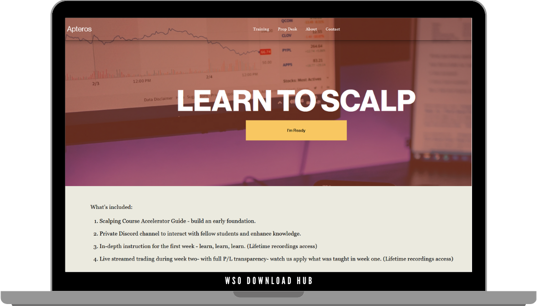 Apteros Trading – Scalping Course Download