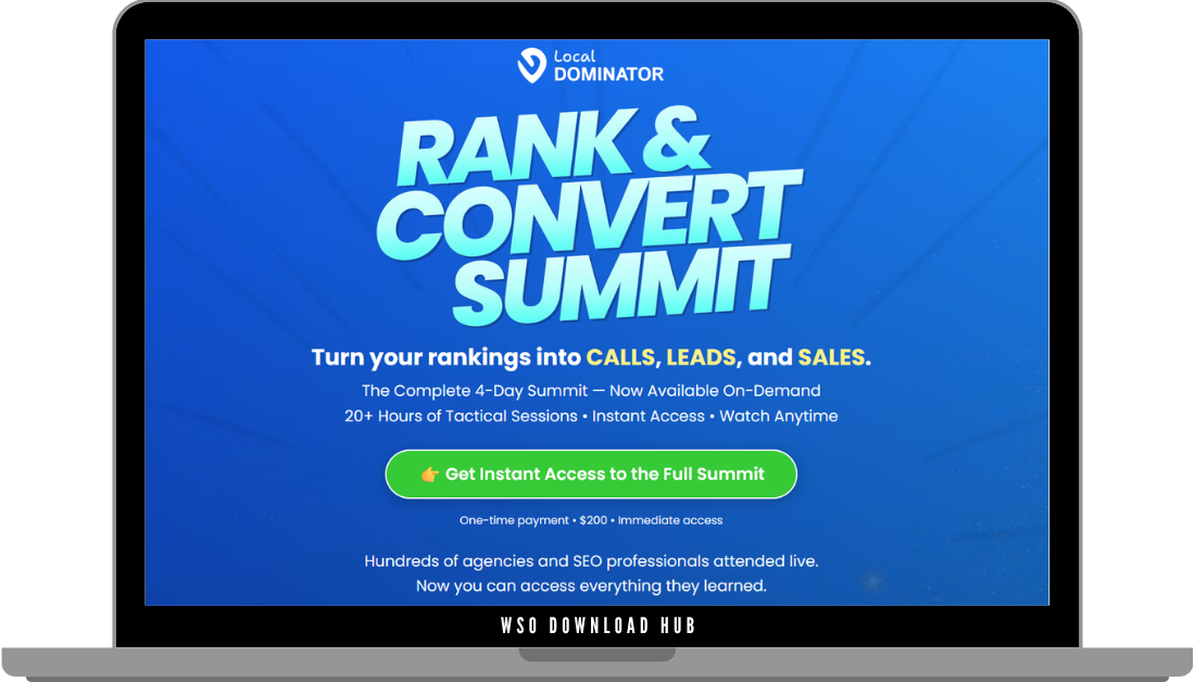 Local Dominator – Rank & Convert Summit 2026 Download