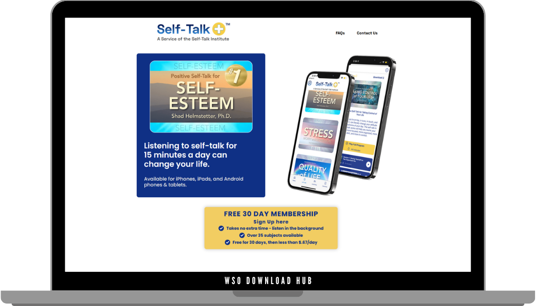 Shad Helmstetter (Ph.D) – Self Talk Plus (Tony Robbin’s Self Talk Coach) Download