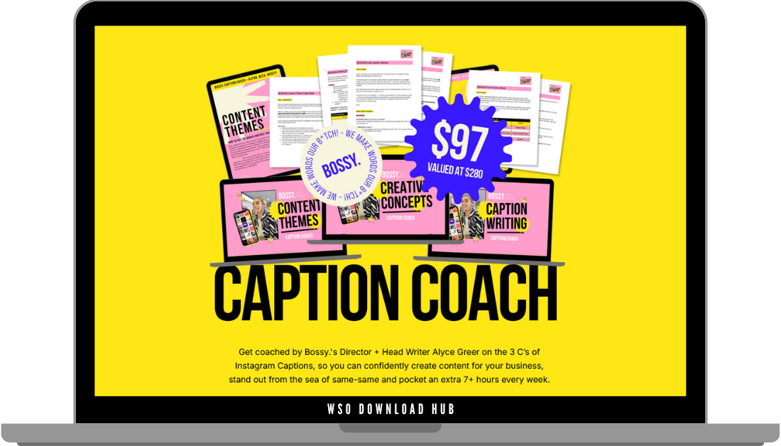 Alyce Greer – Caption Coach Download