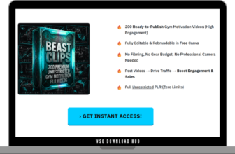 Beast Clips – 200 PREMIUM VIRAL GYM MOTIVATION VIDEOS + OTOs Download