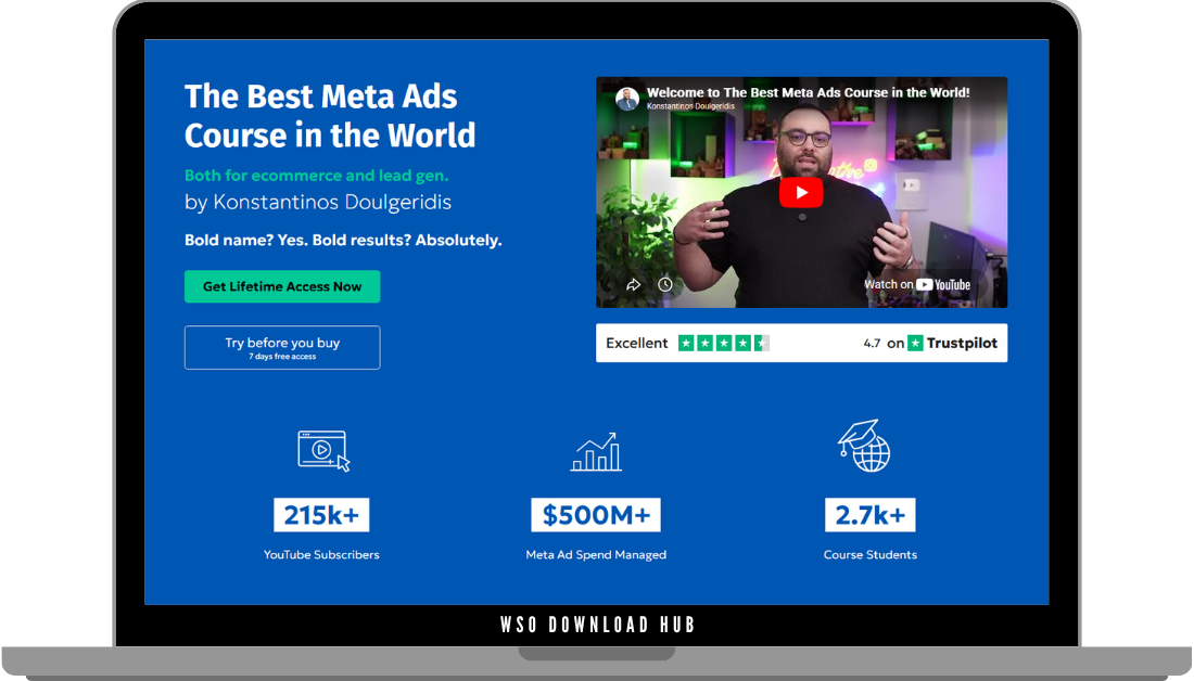 Konstantinos Doulgeridis – The Best Meta Ads Course in the World Download