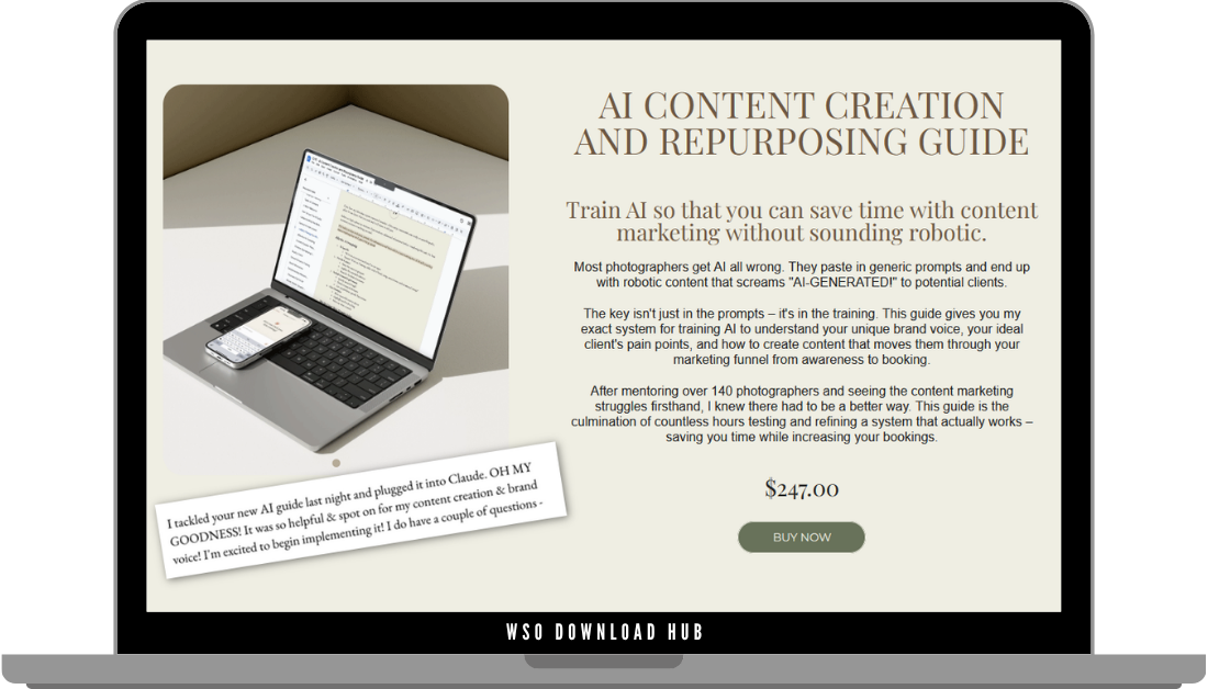 Claire Hunt – AI Content Creation Guide Download