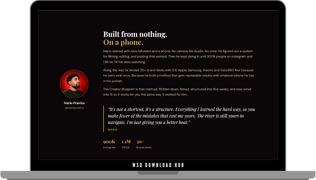 Mario Prawira – The Creator Blueprint + The Creator Vault Download