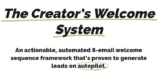 [VIP DOWNLOAD] Jeff Felten – Creator’s Welcome System
