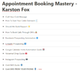 [VIP DOWNLOAD] Karston Fox – Appointment Booking Mastery